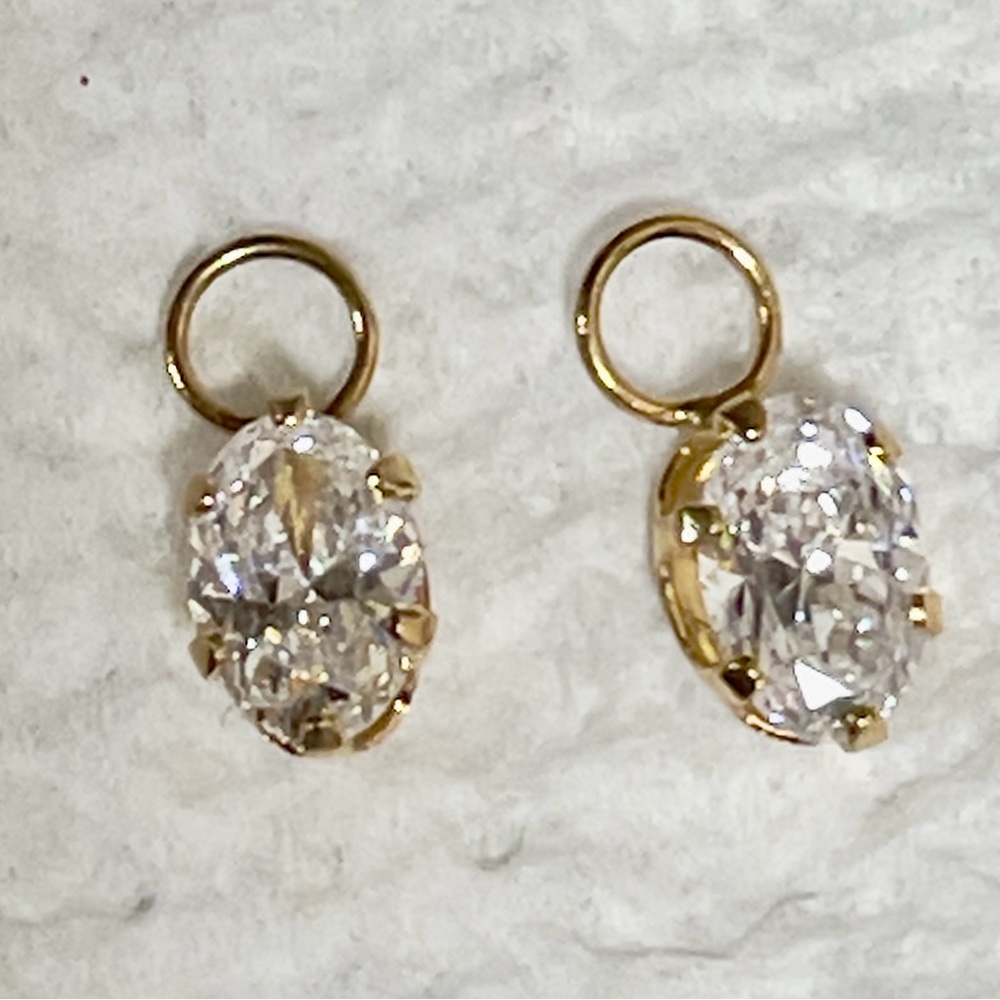 Solid 14k Gold Compose Earring Charms
